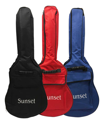 Funda Para Guitarra Acústica Criolla Acolchada Mochila 