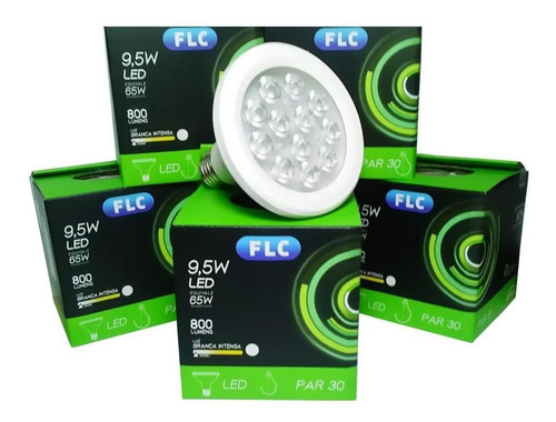 Lampada Led Par 30 9,5w Branco Frio E27 Flc Melhor Marca Cor da luz Branca 110V/220V