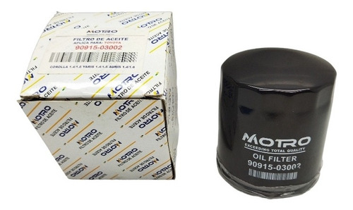 Filtro Aceite Yaris Sol Sport Belta  Auris Calidad A1