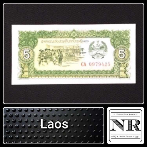 Imagen 1 de 4 de Laos - Asia - 5 Kip - Año 1979 - Unc - P #26