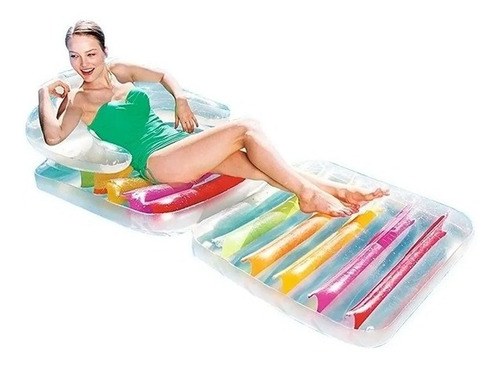Imagen 3 de 5 de Colchoneta Inflable -sillon- Respaldo- Bestway