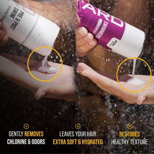 Conjunto De Cuidados Com O Cabelo Trihard Swimmers Shampoo +