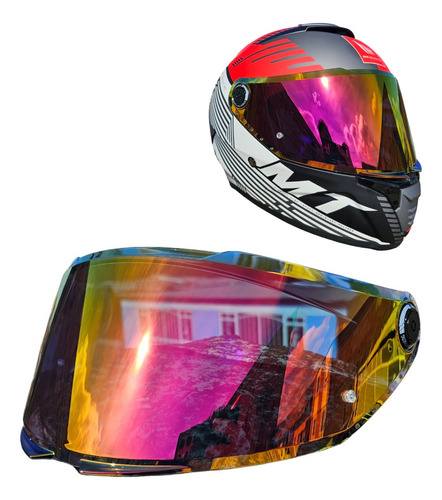 Visor Para Casco Mt Thunder 4 V-28b Lujo