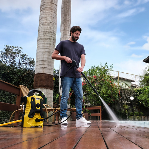 Lavadora De Alta Pressão Kärcher Portátil 1500 psi/libras 1400w 300 L/h com aplicador de detergente