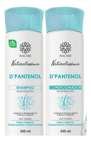 Kit Isacare - Shampoo + Condicionador D´pantenol 2x350ml