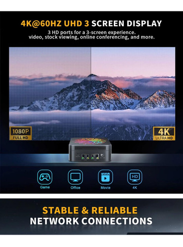Mini Pc Intel N100 Ddr4 4 Core Smart Mini Pc 16gb 512gb