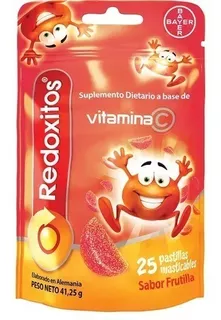 Redoxitos Vitamina C Sabor Frutilla X 25 Gomitas