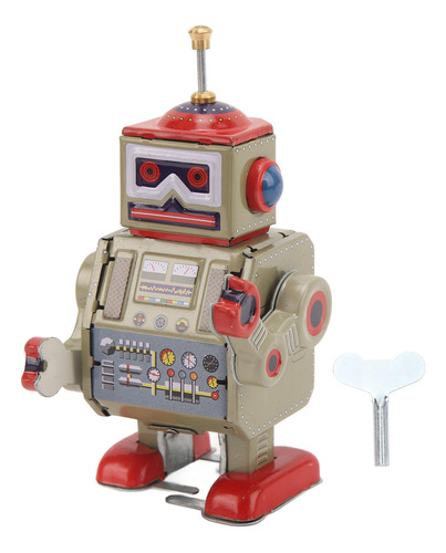 Wind Up Robot Toys, Juguete Mecánico Para Caminar, Metal Vin