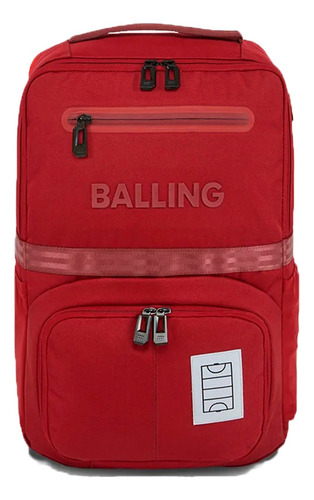 Mochila Balling Hockey Unisex Alter/1 Crimson Bordo-rojo Ras