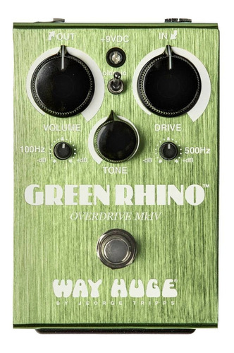 Pedal de efecto Way Huge Green Rhino Overdrive Mark IV WHE207  verde