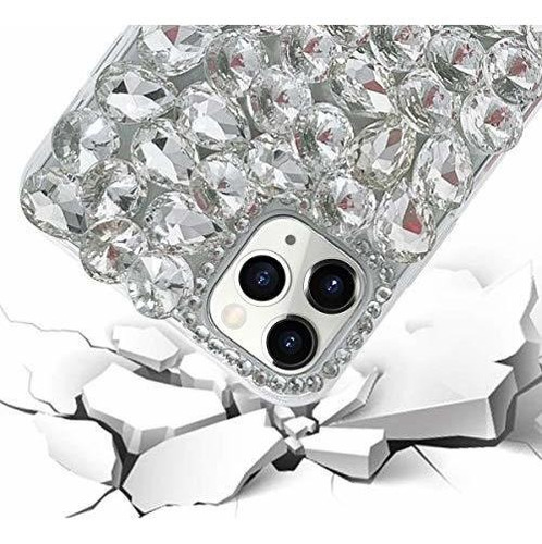 Bonitec Para iPhone 11 Pro Max Case 3d Glitter Sparkle Bling