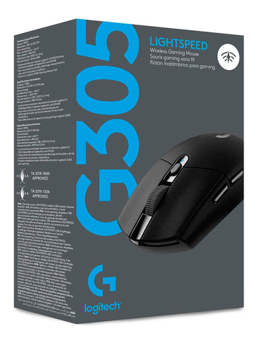 Mouse Gamer Logitech G305 Lightspeed Wireless Black