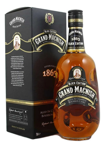 Whisky Grand Macnish Black Edition 1l. Envio Gratis