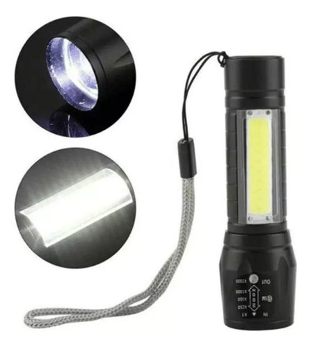 Mini Linterna Potente Led Zoom Largo Alcance Lampara Emergen