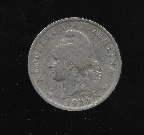 Ltc648. Moneda Nacional De 20 Centavos De 1924.