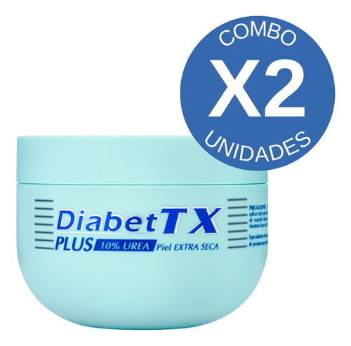 Combo X2 Diabet Tx Crema Corporal Plus Urea 10%  250g