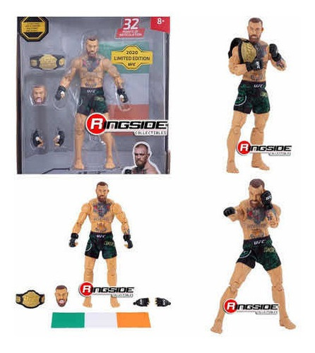 Ufc Conor Mcgregor Boneco + Cinturao 2 Cabeças Bandeira Mma