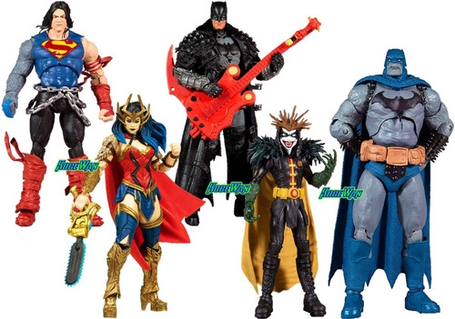 Dc Death Metal Mcfarlane Darkfather Robin Superman Wonder Wo (Usado)