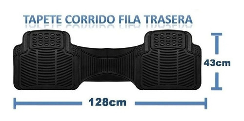 Tapete Trasero Corrido Negro Ford Figo 2018