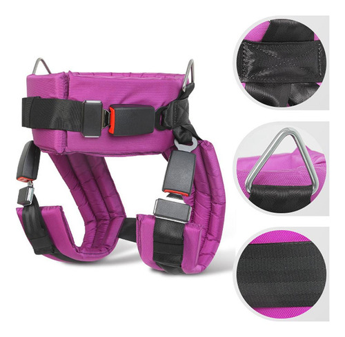 M Equipo De Iones De Arnés De Trampolín Bungee De Púrpura S