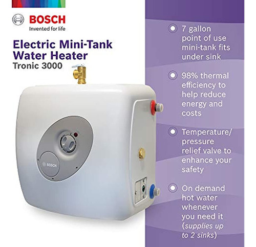 Calentador De Agua Eléctrico Mini-tanque Bosch Tronic 3000 T