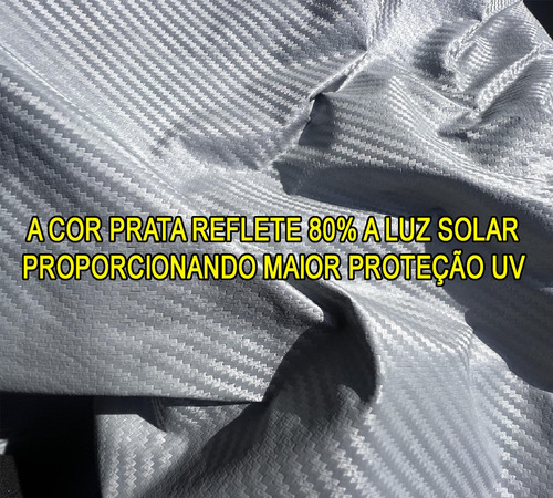 Capa Cobrir Picape Suv 100% Forrada Anti Uv Linha Premium Couricarbon Titanium Tamanho Xgg Impermeável Sol Chuva Marca Hws