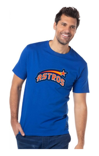 Polera Astros Camiseta Hombre Beisbol