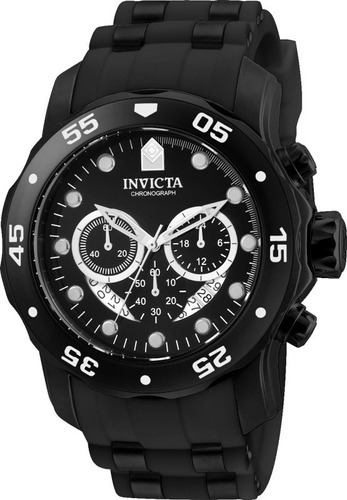 Relógio Invicta Pro Diver 6986 Black 24 Hs Cor Da Correia Preto Cor Do Bisel Preto Cor Do Fundo Preto