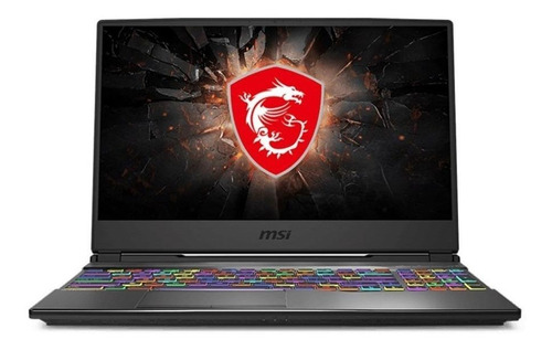 Laptop  gamer  MSI GL Series GL65 negra 15.6", Intel Core i7 10750H  16GB de RAM 512GB SSD, NVIDIA GeForce RTX 2070 1920x1080px Windows 10 Home