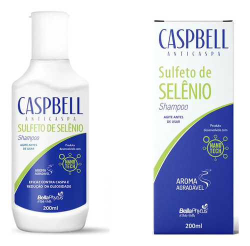 Shampoo Anticaspa Bellaphytus 200ml - Sulfeto De SelĂȘnio