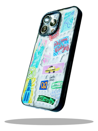 Funda New York Estilo Casetify Magsafe Para Iphone Transparente Iphone 16