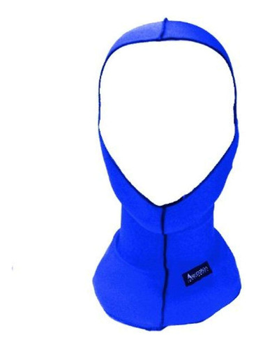 Aeroskin Nylon Spandex Solid Hood, Azul