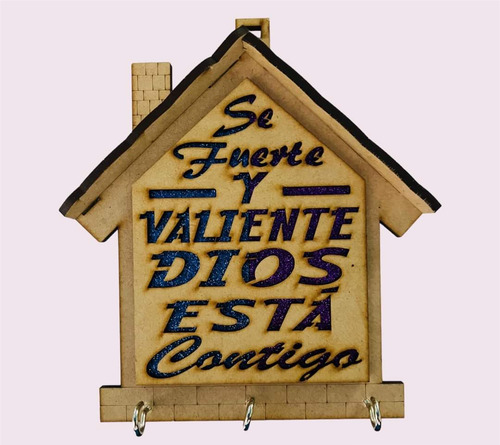 Portallaves Cristianos Madera Café Varios Modelos