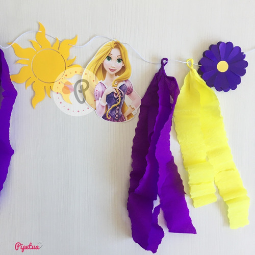 Guirnalda 1 Metro Colgante Cumple Rapunzel Enredados