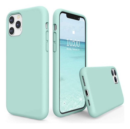 Funda Silicona Cubre Abajo Con Felpa Para iPhone 11 Pro Max 