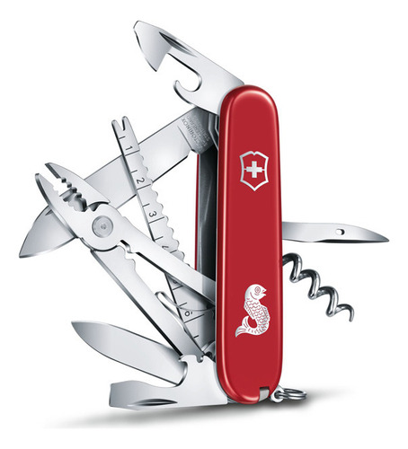 Navaja Bolsillo Angler Red Para Pesca Victorinox #1.3653.72