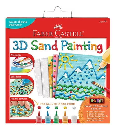 Faber Castell Kit Pintura Arena 3d Texturizada Arte Niños