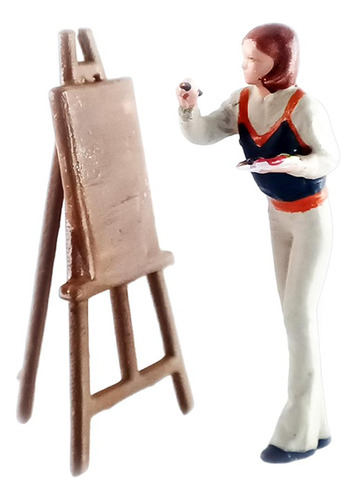 Pintor Modelo De Personas En Miniatura 1:64 Decoración De