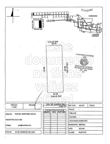 Terreno En Venta En Komchen