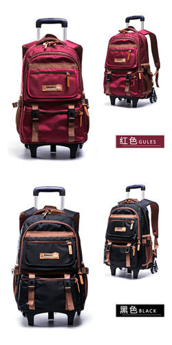 Mochila Escolar, Carrito Desmontable For Estudiantes De Sec