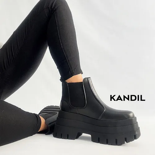 Bota Botineta Ecocuero Mujer Plataforma Legend Kandil