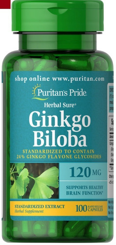 Ginkgo Biloba Americano X 100 Cáp - 120mg - Original