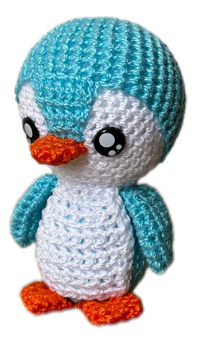 Pingüino Mini Peluche Amigurumi Colores