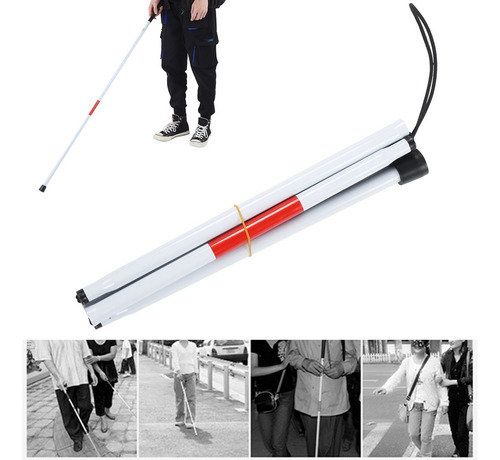 Bastón Ciego Plegable Para Ciegos Con Discapacidad Visual