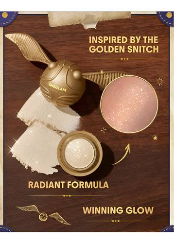 Sheglam Iluminador Pomo De Ouro Harry Potter Glow Maquiagem Dourado