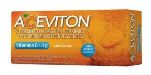 Aceviton Vitamina C 1g 10 Comprimidos Efervescentes Cimed