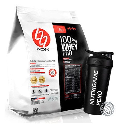 100% Whey Pro 5kg Proteina Whey Adn +shaker - Tienda Fisica