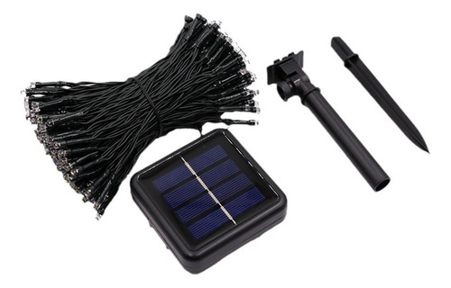 Guirnalda De Luces Solares Con Flores Para Exteriores, Día D