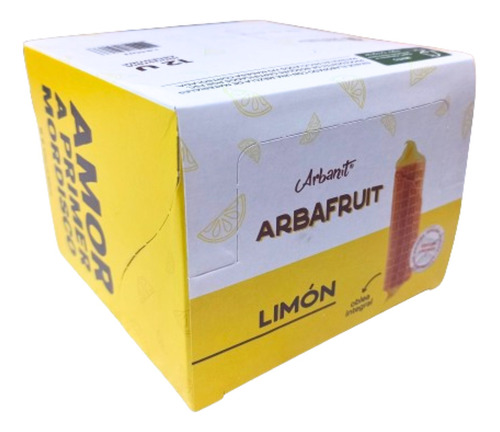 Cubanitos Arbanit Arbafruit Limón - Caja X 12un