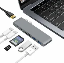 Comprar Adaptador Usb C Hub Para Macbook Pro Air Hdmi 4k Microsd 7-1